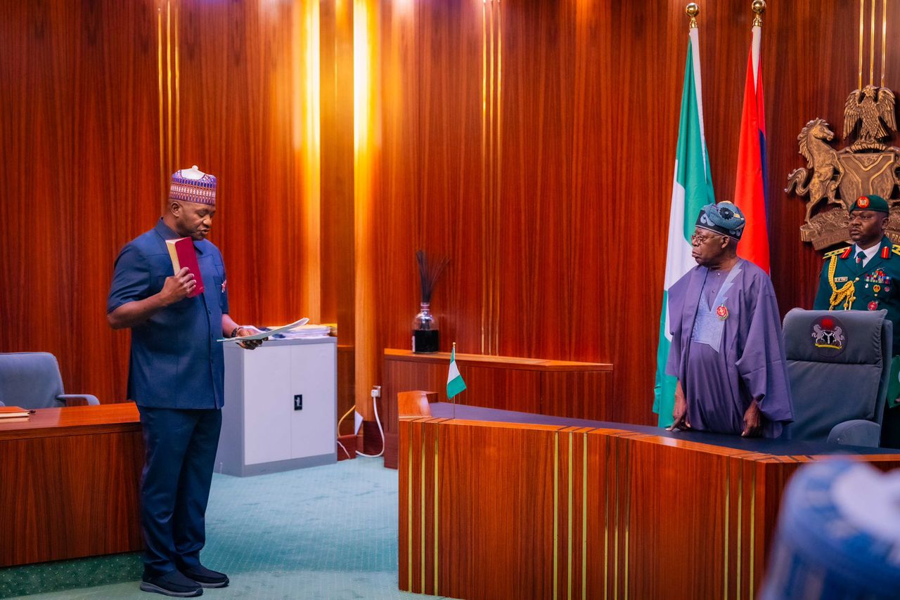 President Tinubu Swears In Gen. Christopher Musa As Minister of Defence